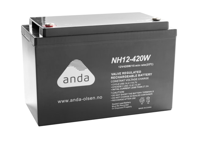 Anda AGM Batteri NH 12V 110Ah 420W Høyrate T13