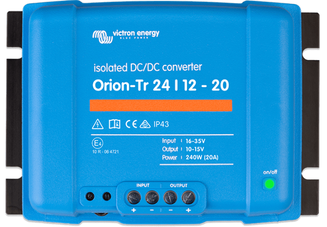 Orion-Tr 12/12-18A (220W) isolert DC-DC omformer
