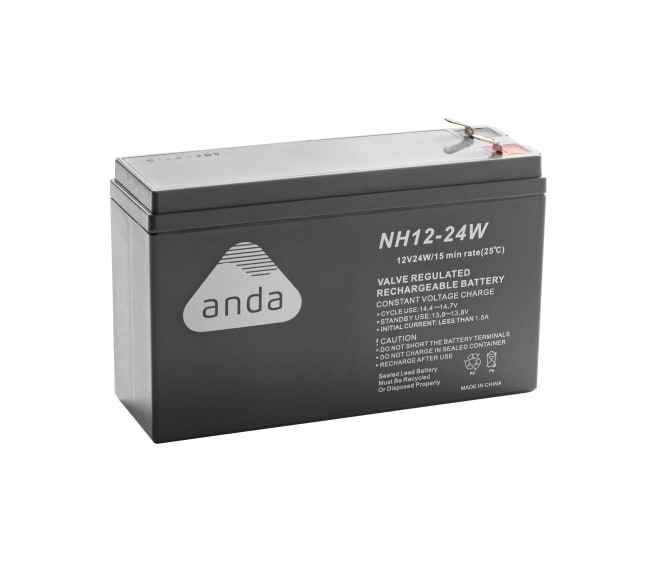 Anda AGM Batteri NH 12V   6Ah 24W Høyrate T2