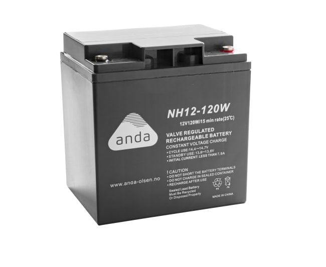 Anda AGM Batteri NH 12V  30Ah 120W Høyrate T10
