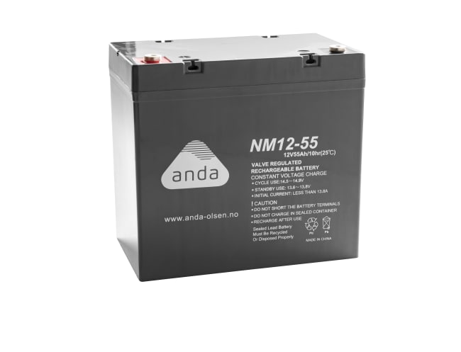 Anda AGM Batteri NM 12V  55Ah T12