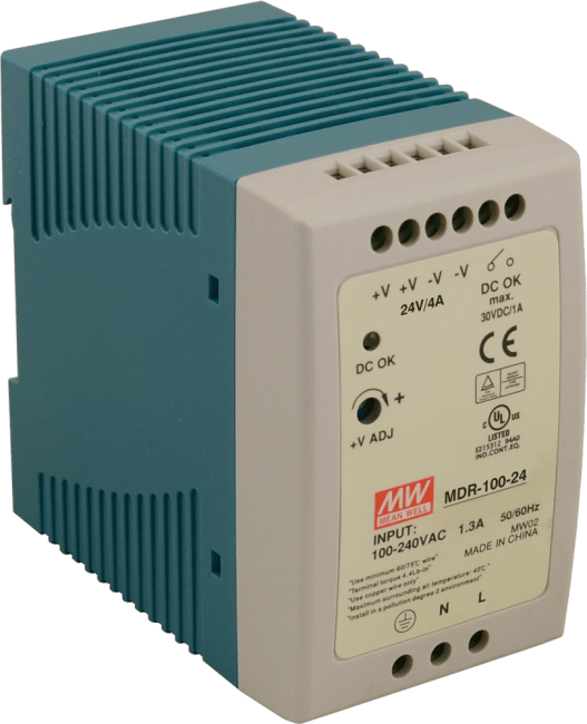 Strømforsyning 24V 4A 100W DIN