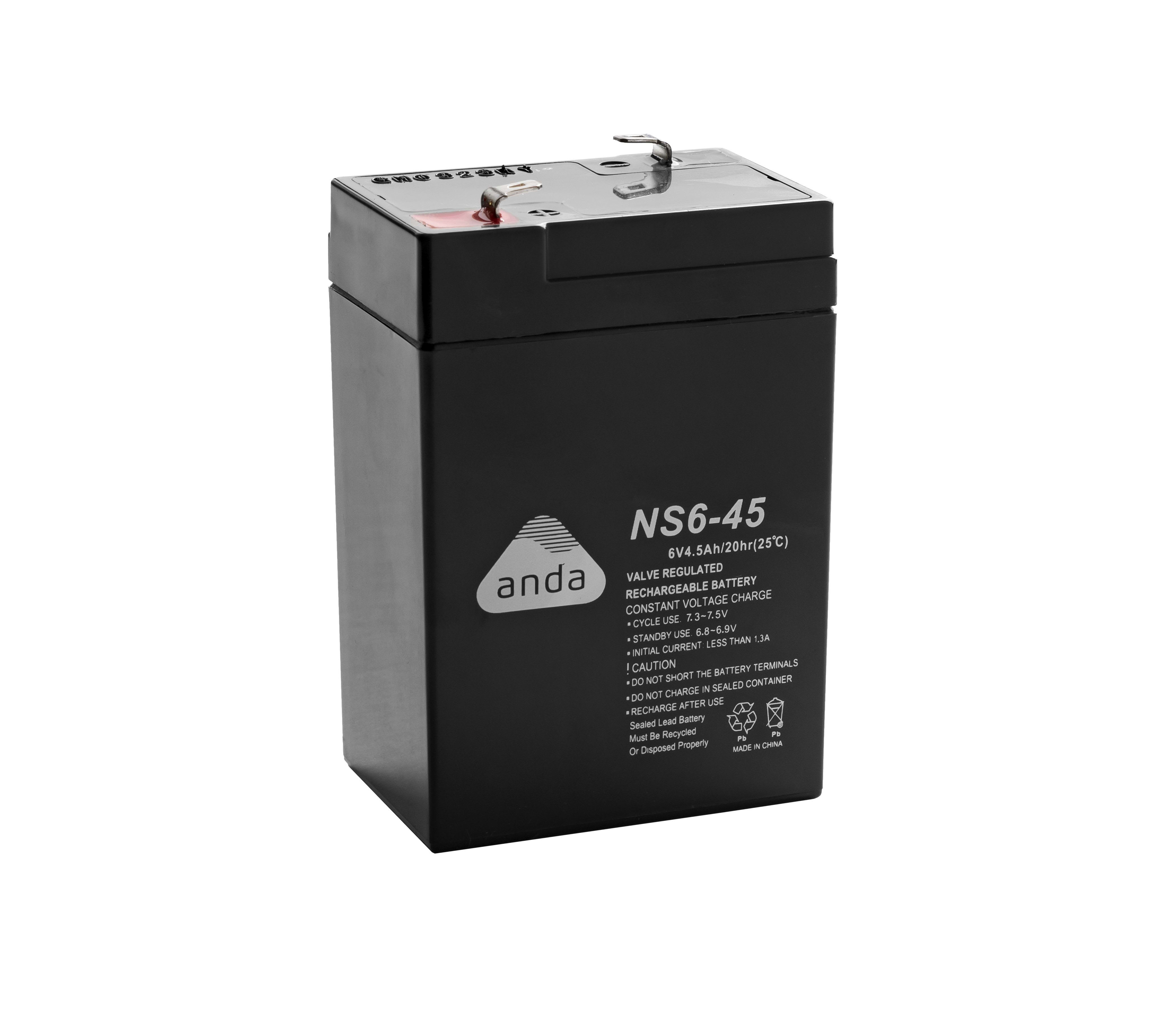 Batterie Plomb AGM 6V 4.5Ah NX - Compatible De Nombreux Jouets Et Équipements - Dimensions Compactes