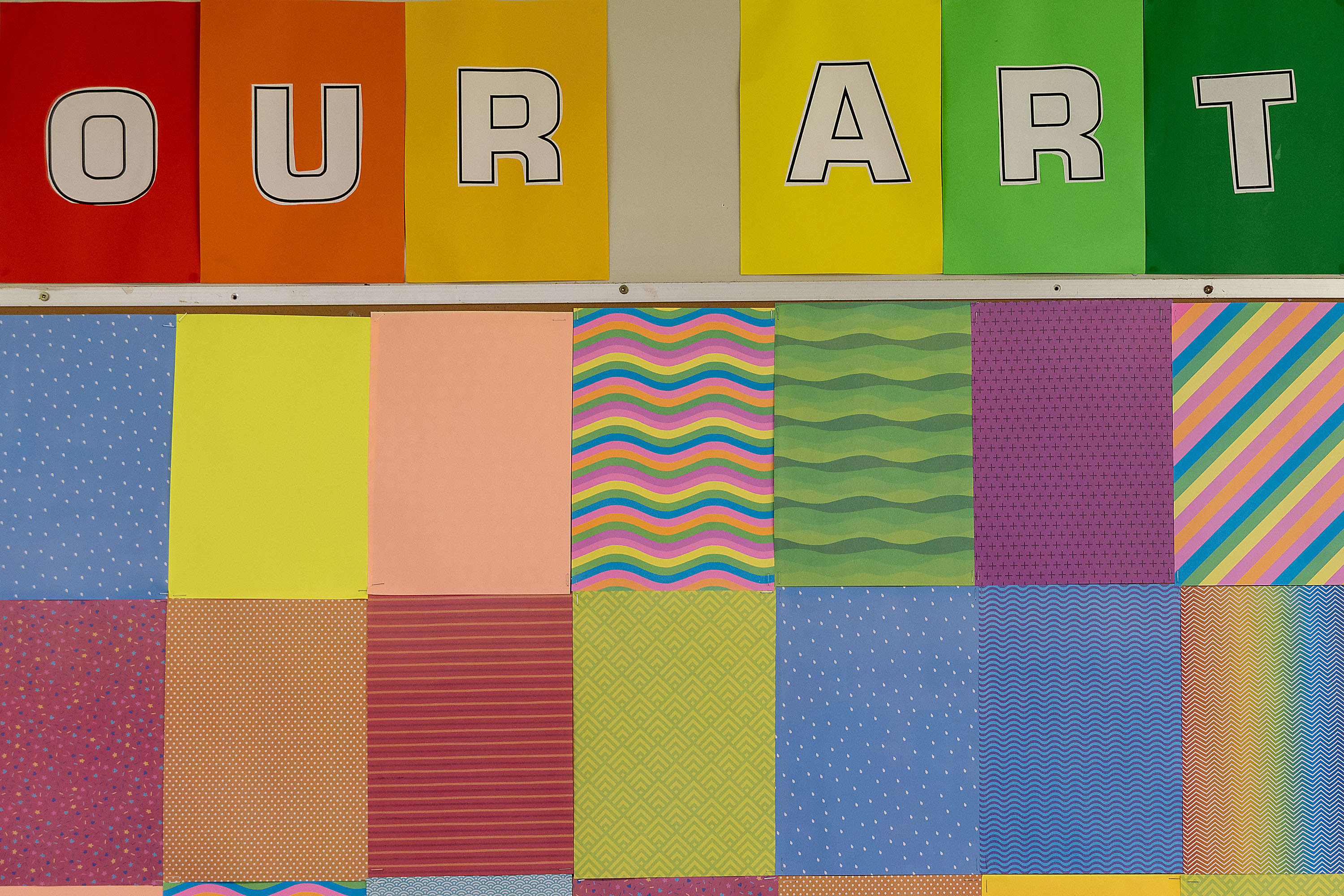 Wall art in the OSHC room