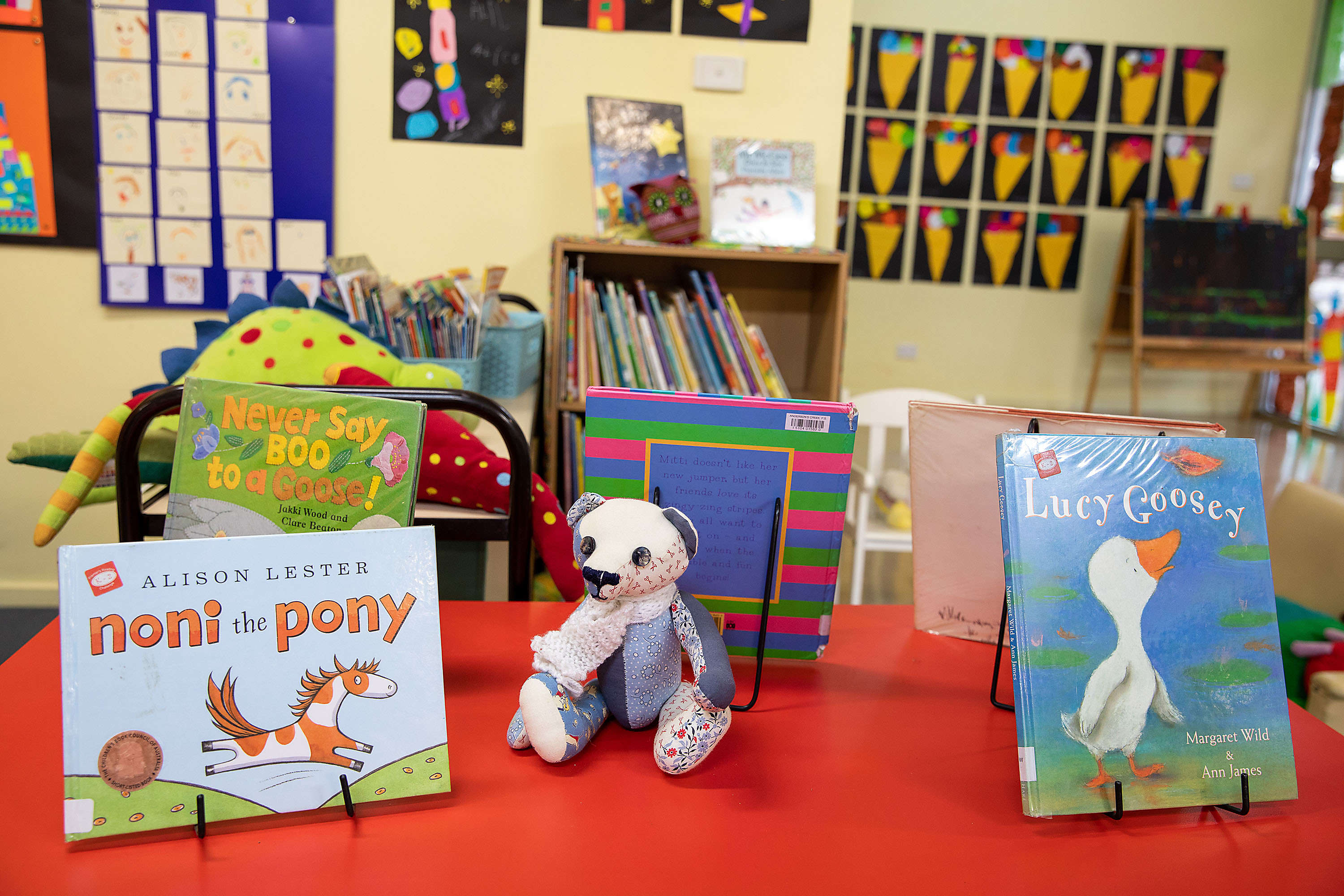 Some of the books in a Foundation classroom