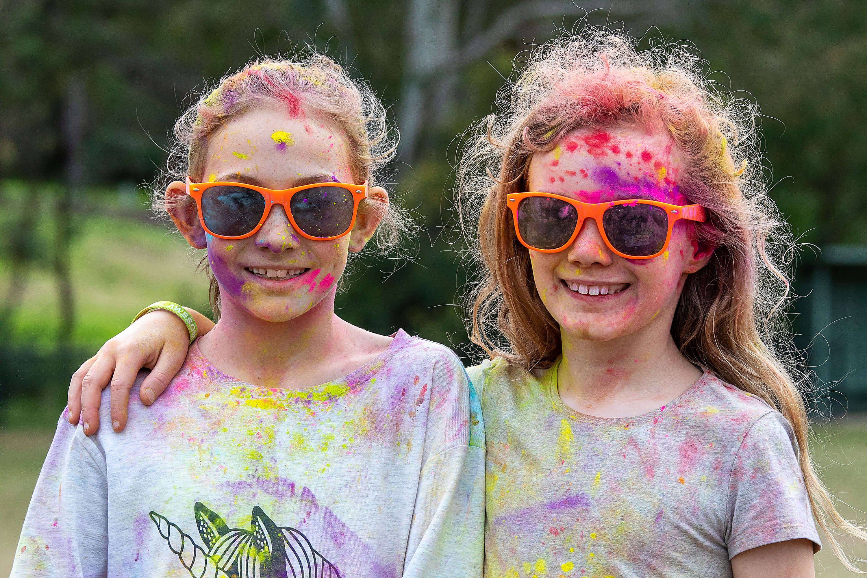 Girls after our colour run