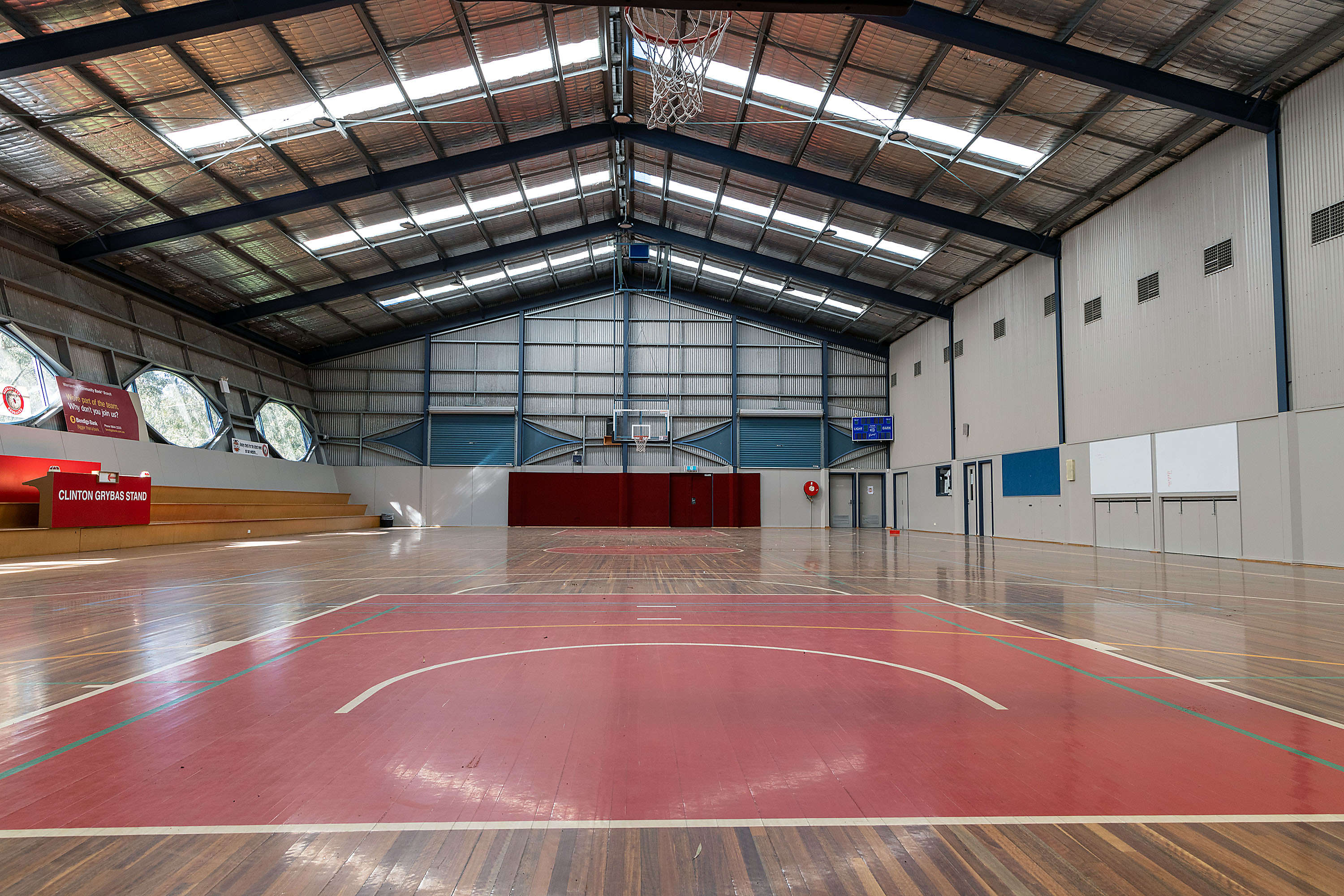 Indoor basketball court
