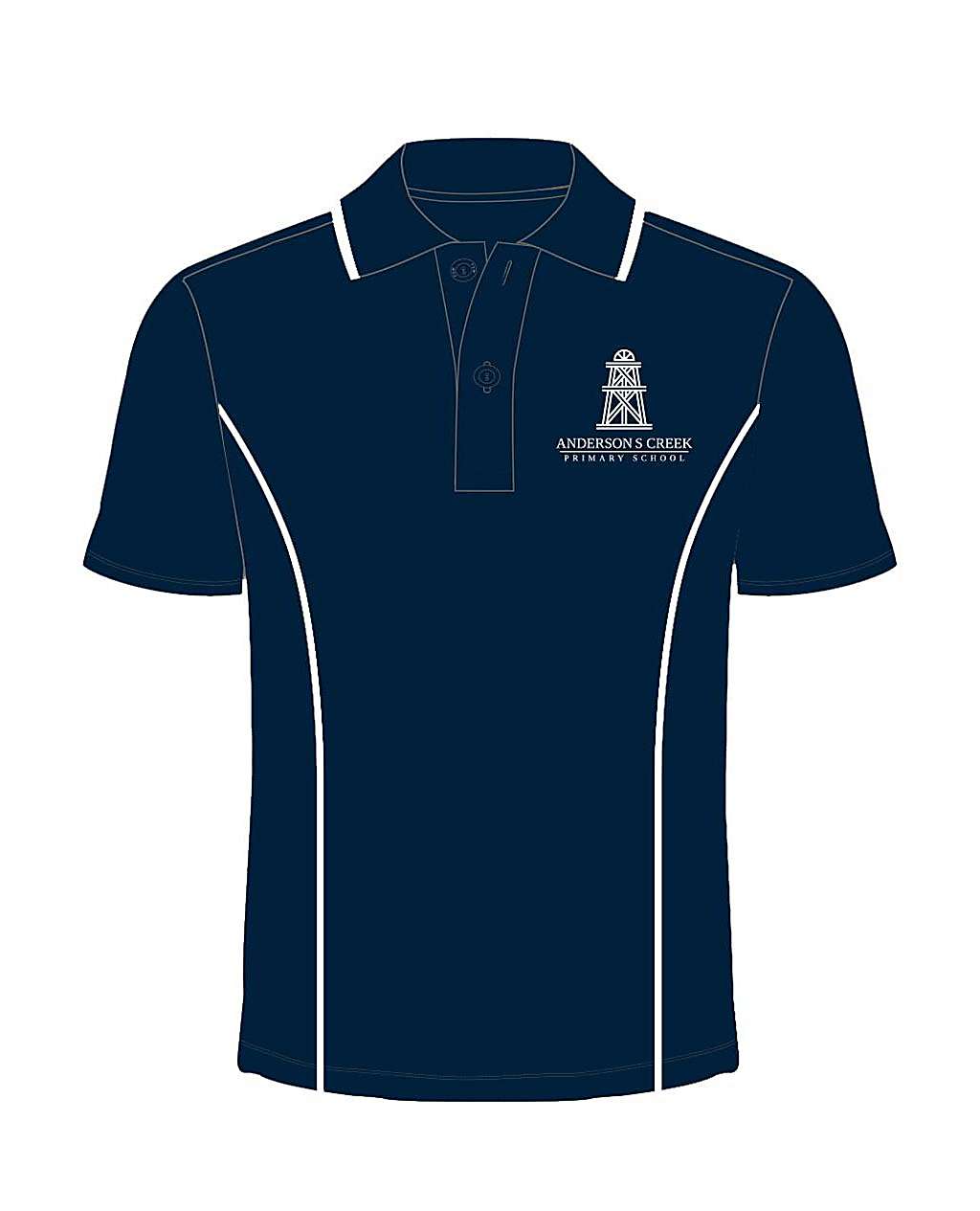 Navy short-sleeve polo