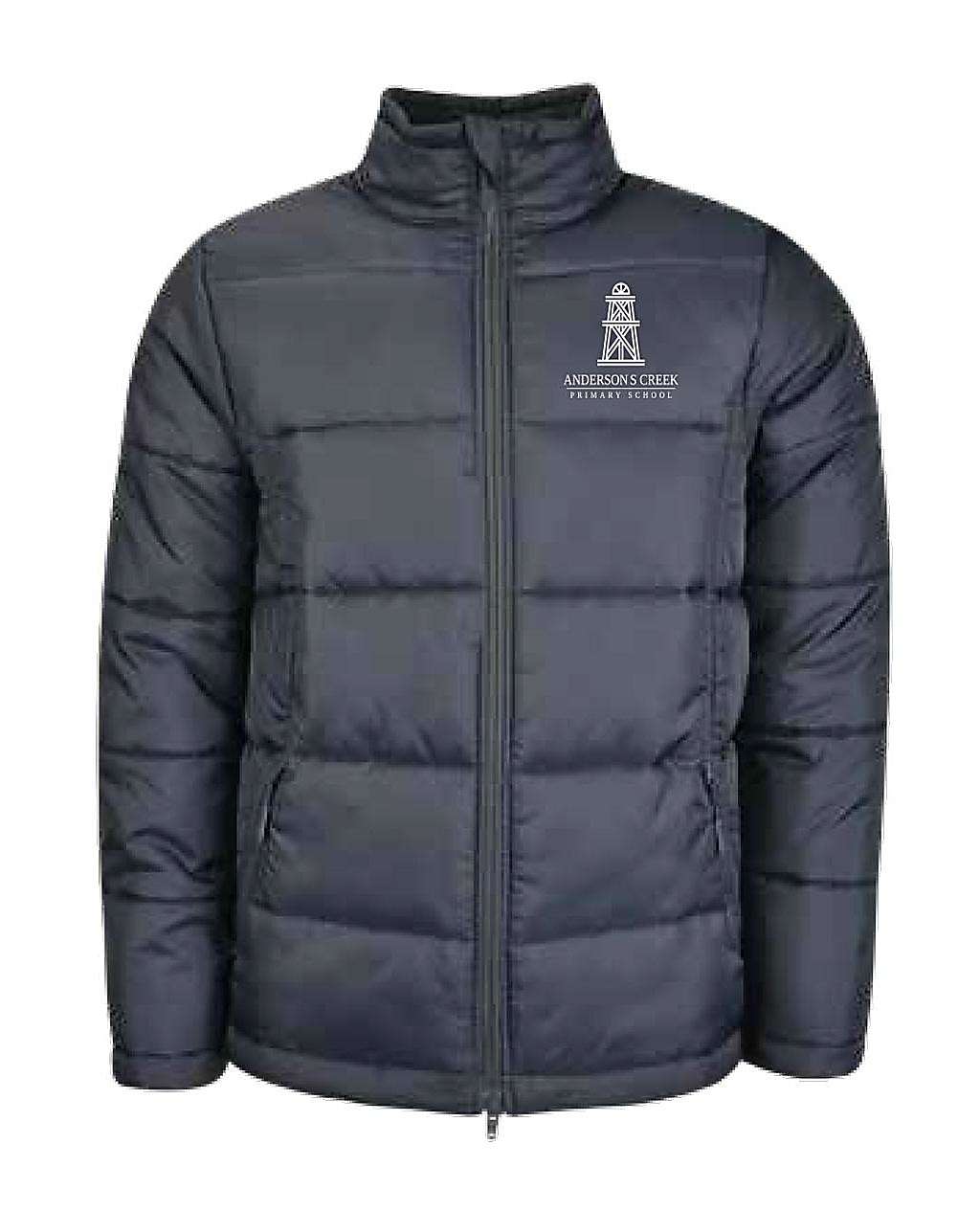 Navy puffer jacket