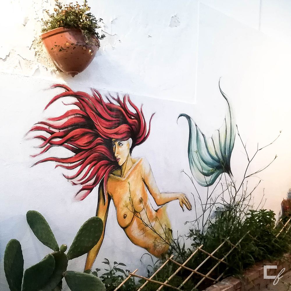 wall mural mermaid marzamemi