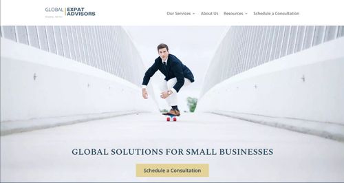 Screenshot of Global Expat Advisors