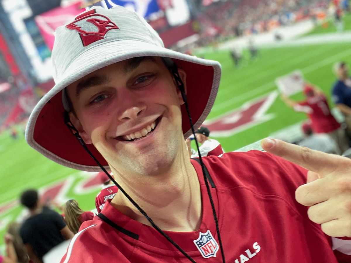 A picture of me at a recent Arizona Cardinals game.