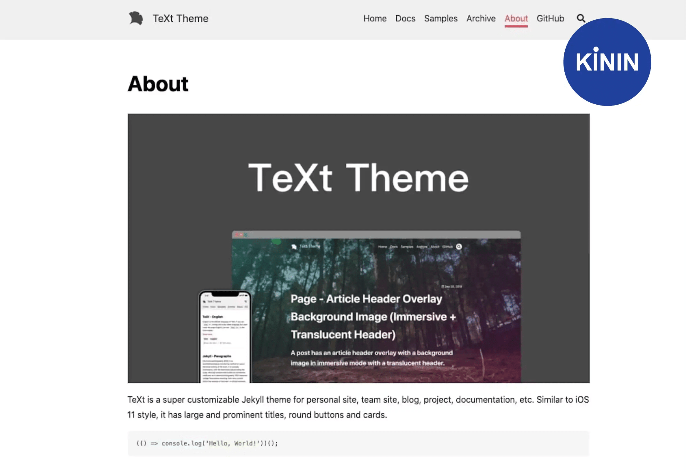 docs jekyll theme 2025