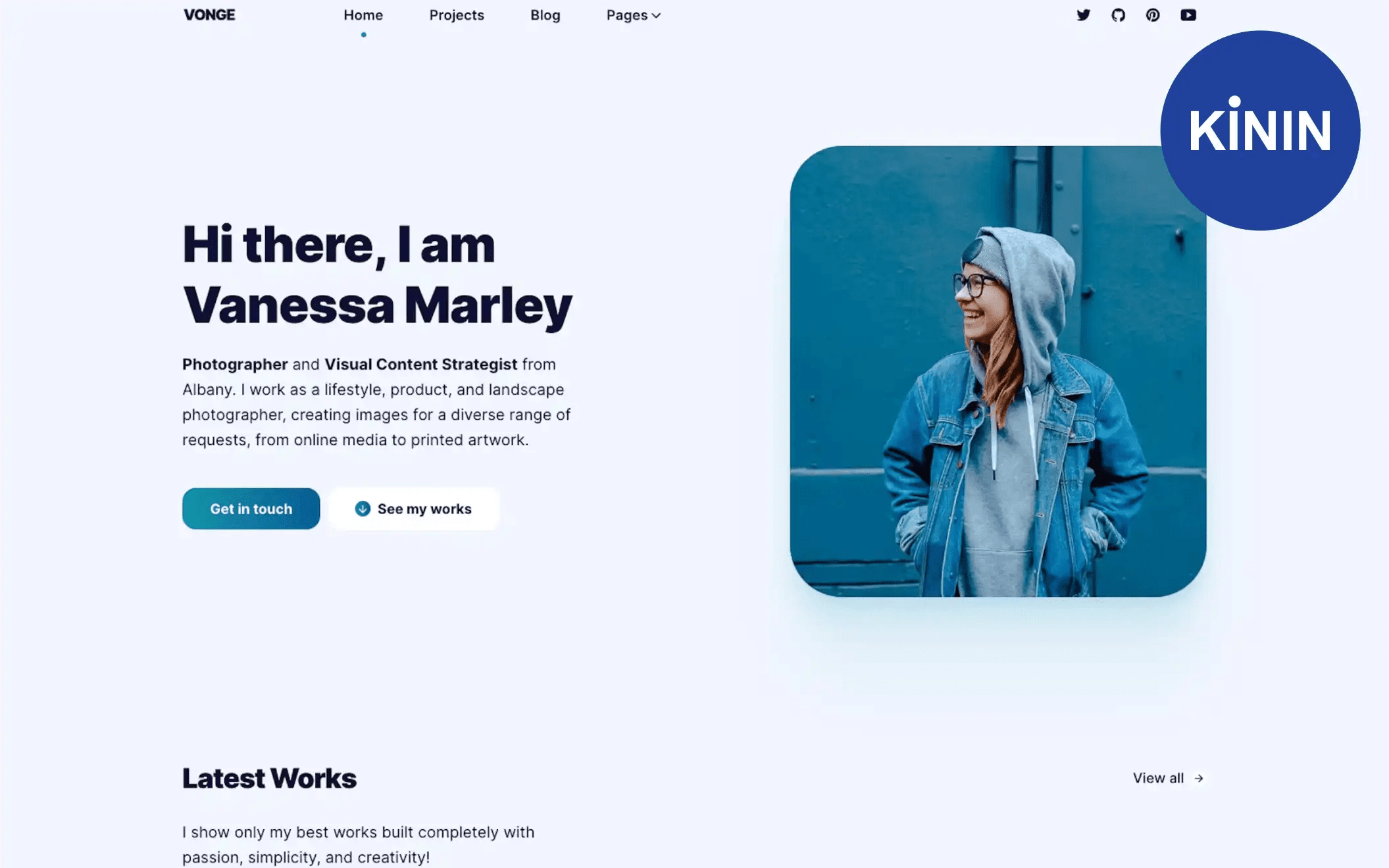 template jekyll seo vonge