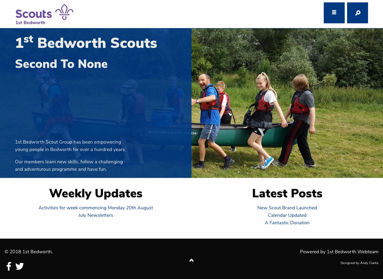 Scout Group Website Design and Development