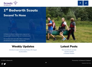 Scout Group Website Design and Development