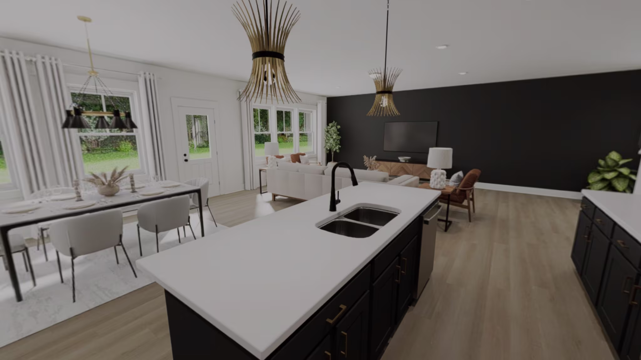 Lucky floorplan interior kitchen