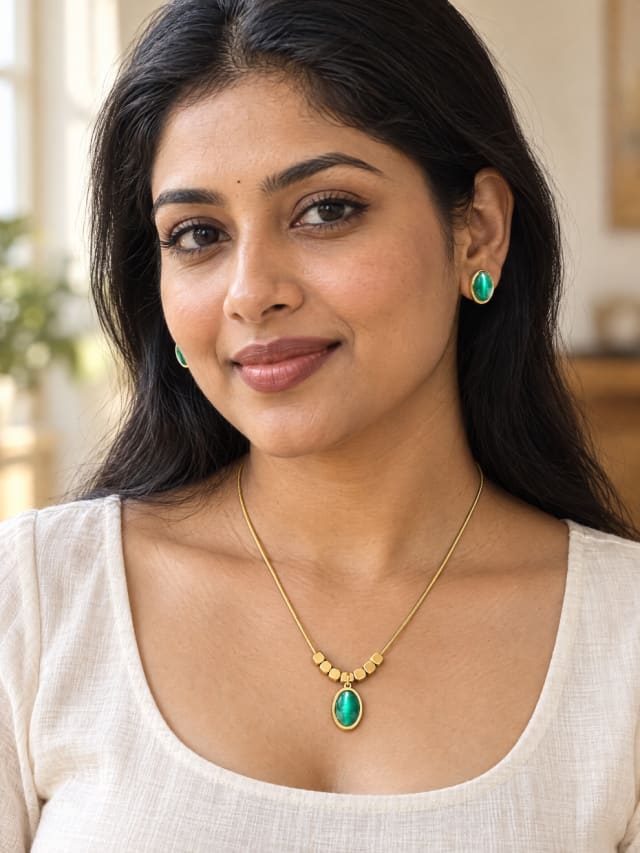 Radha Anti-Tarnish Pendant Set