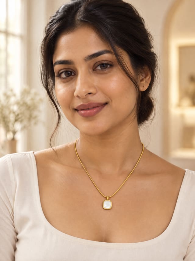 Meher Anti-Tarnish Chain Pendant