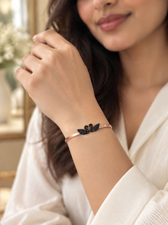 Black Swan Cuff Bracelet