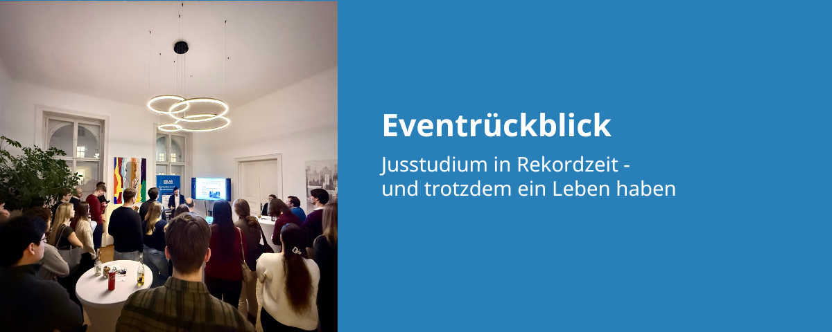 Beitrags Bild: Nachbericht: Jusstudium in Rekordzeit – und trotzdem ein Leben haben
