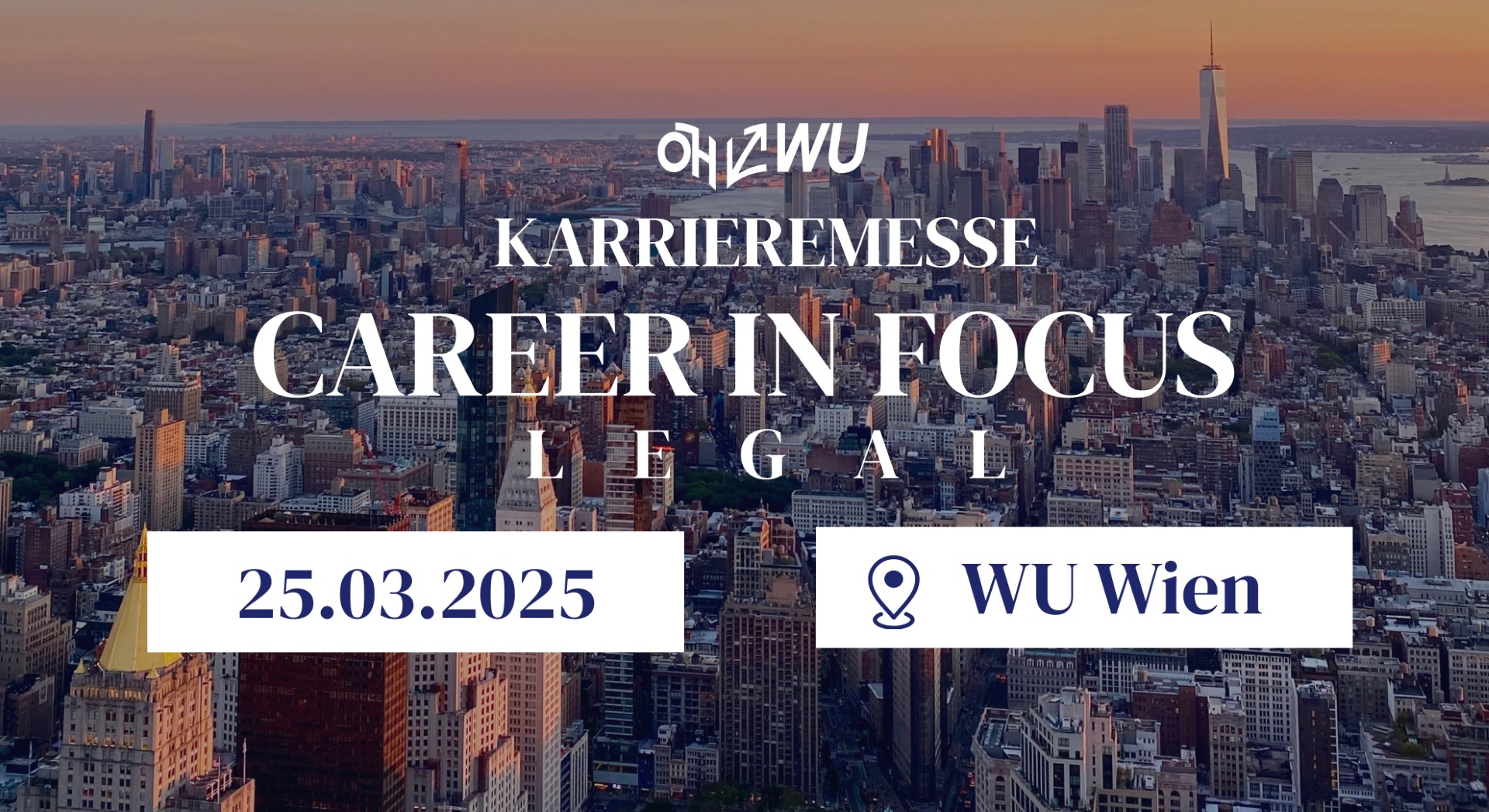 Beitrags Bild: Meet us @Career in Focus Legal an der WU Wien