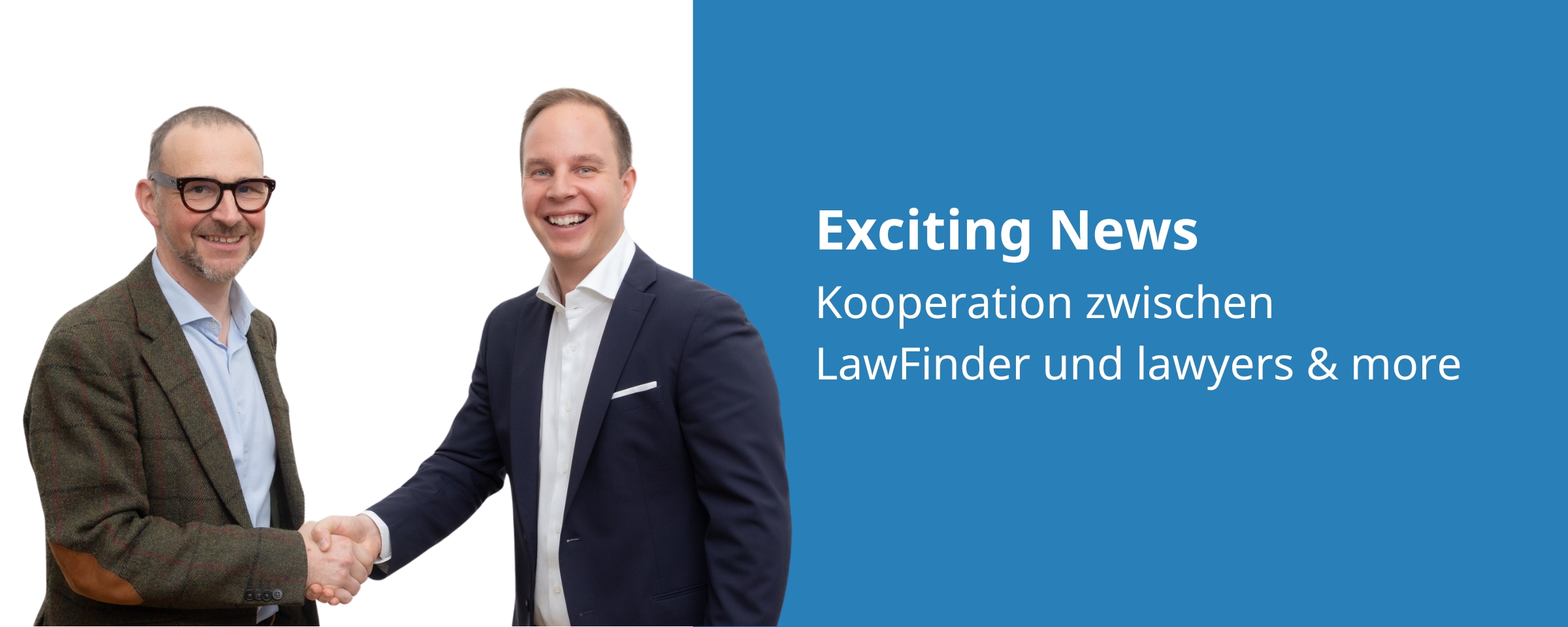 Beitrags Bild: Exciting News: Kooperation zwischen LawFinder und lawyers & more