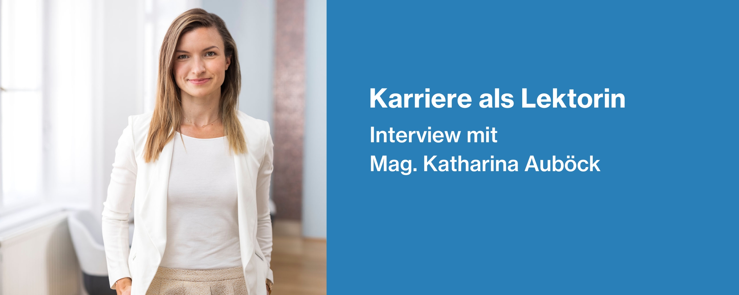 Beitrags Bild: Karriere als Lektorin - Interview mit Mag. Katharina Auböck (MANZ Verlag)