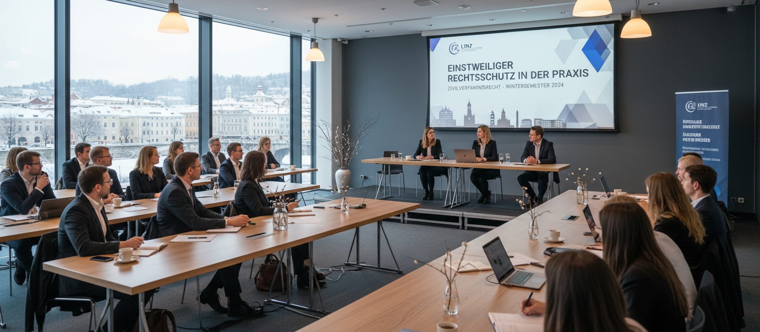 „Einstweiliger Rechtsschutz in der Praxis“ – Gelungener Abschluss der Veranstaltungsreihe „Linzer Praxisforum Zivilverfahrensrecht" im Wintersemesters 2025/26 