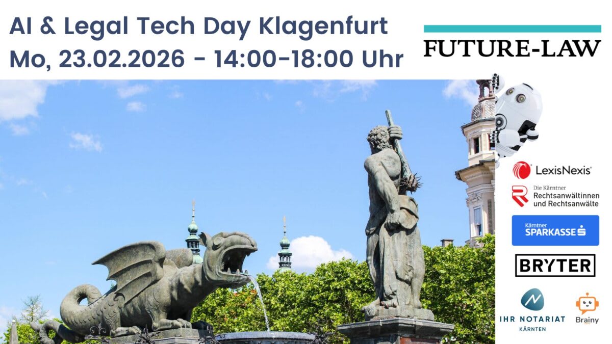 Titelbild der Veranstaltung: AI & Legal Tech Day Klagenfurt