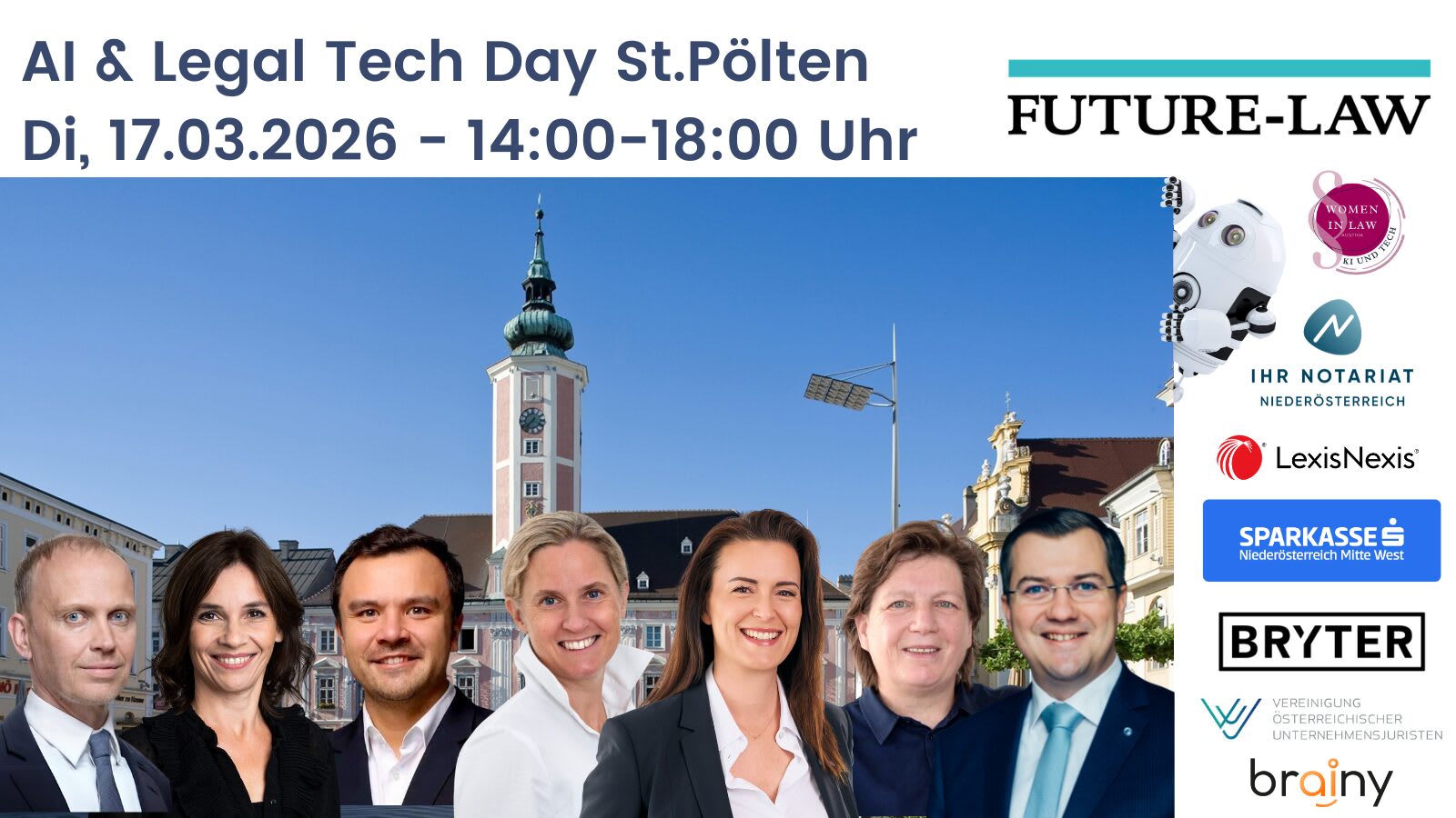 Titelbild der Veranstaltung: AI & Legal Tech Day St.Pölten