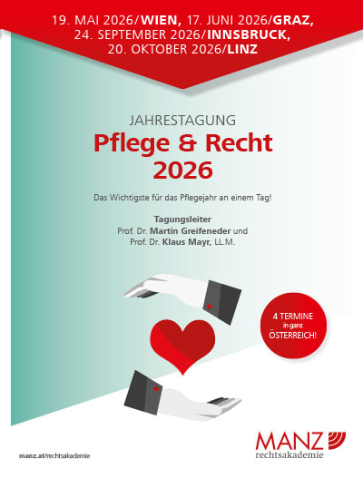 Jahrestagung Pflege & Recht 2026 GRAZ Titelbild
