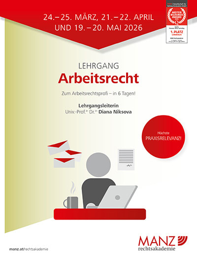 Titelbild der Veranstaltung: Lehrgang Arbeitsrecht 2026