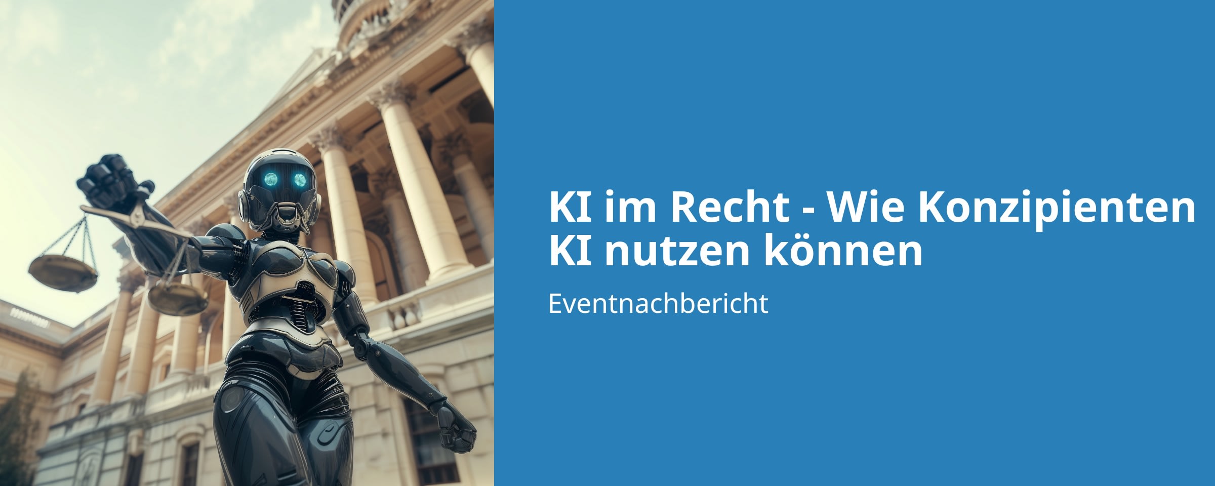 Beitrags Bild: Nachbericht: KI im Recht – Wie Konzipient:innen KI nutzen können