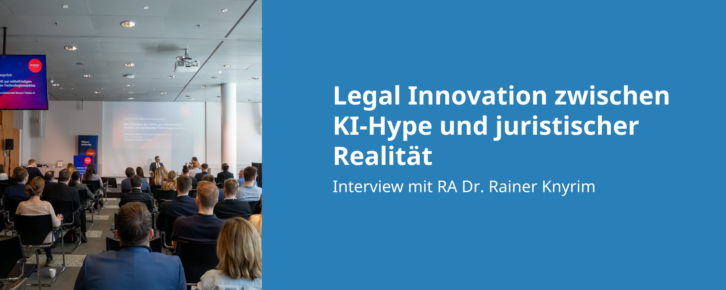 Beitrags Bild: Legal Innovation zwischen KI-Hype und juristischer Realität: Rainer Knyrim im Gespräch