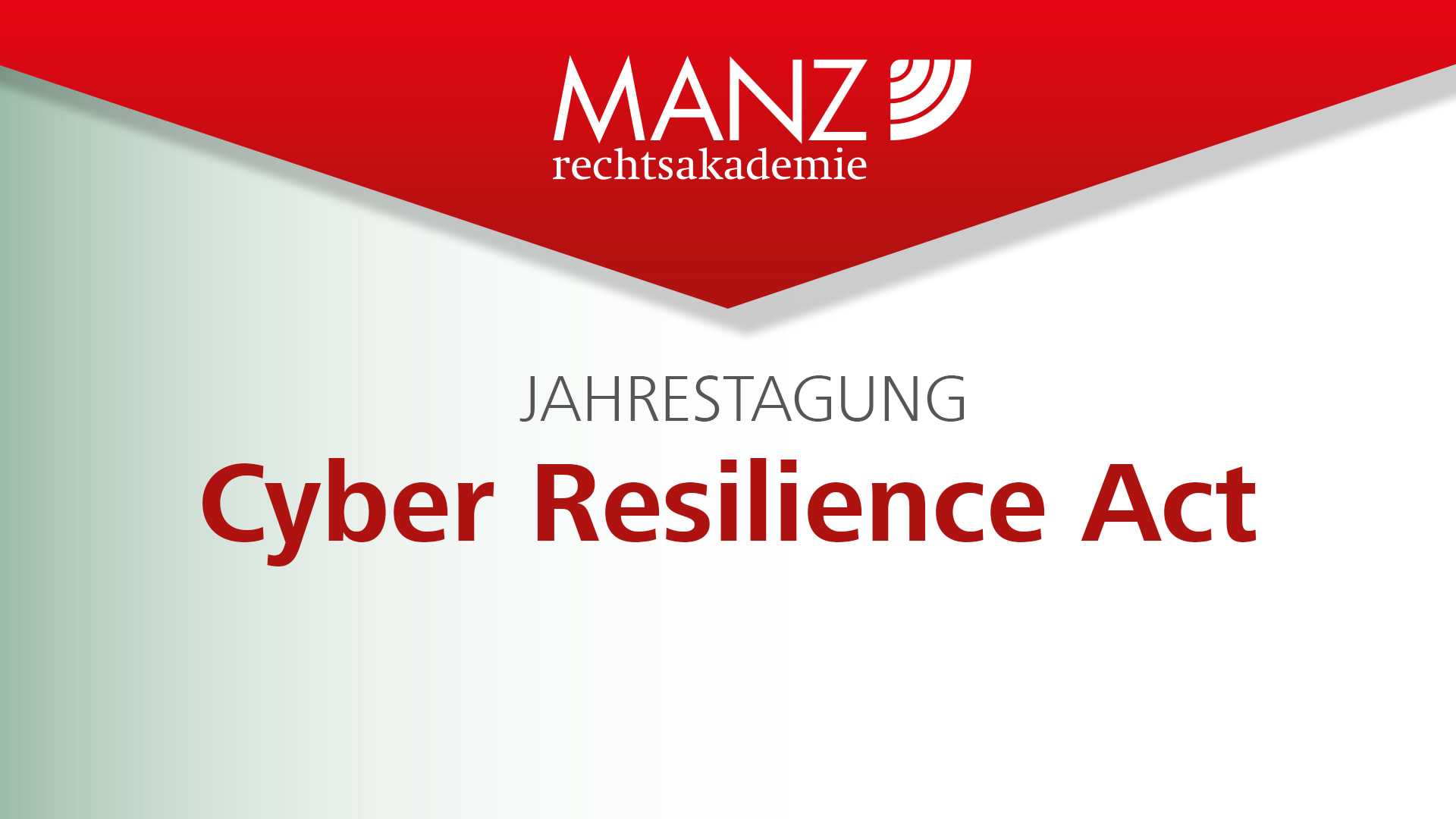 Intensivtagung Cyber Resilience Act Titelbild