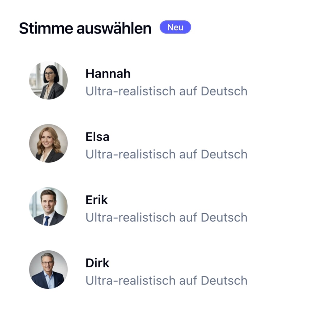 Fonio: Stimmen, die zu deinem Betrieb passen