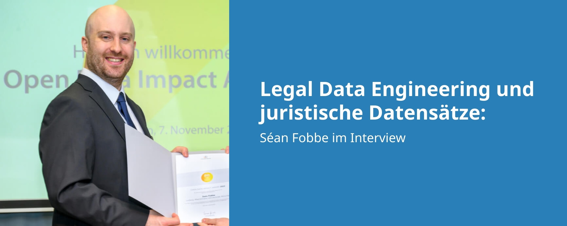 Legal Data Engineering und juristische Datensätze: Séan Fobbe im Interview