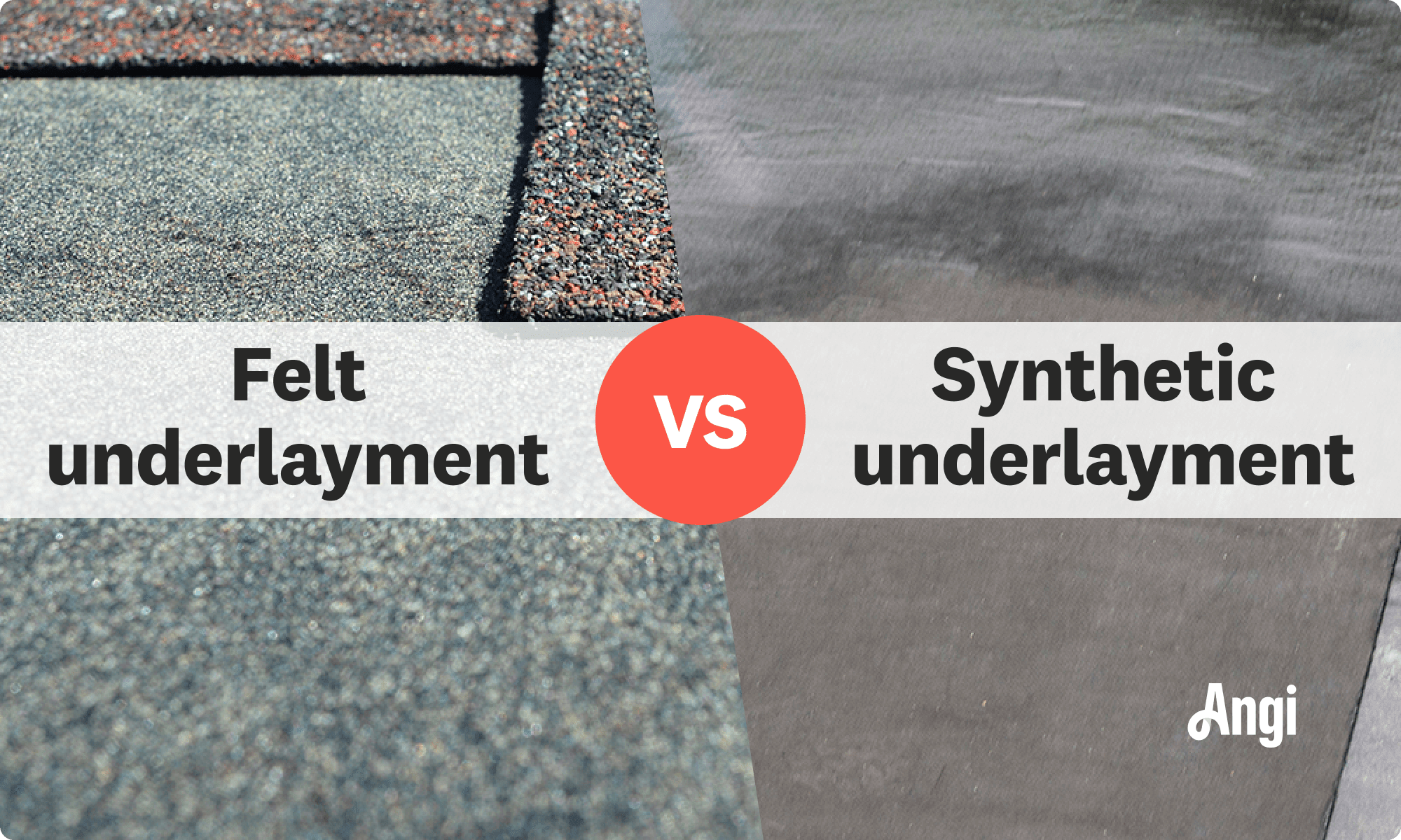 Felt underlayment versus synthetic underlayment visual comparison