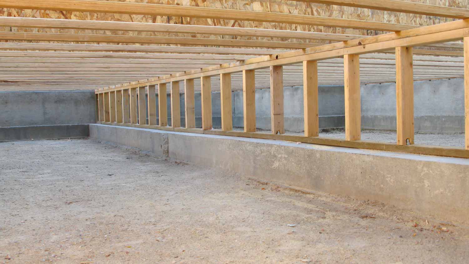 New crawlspace under construction