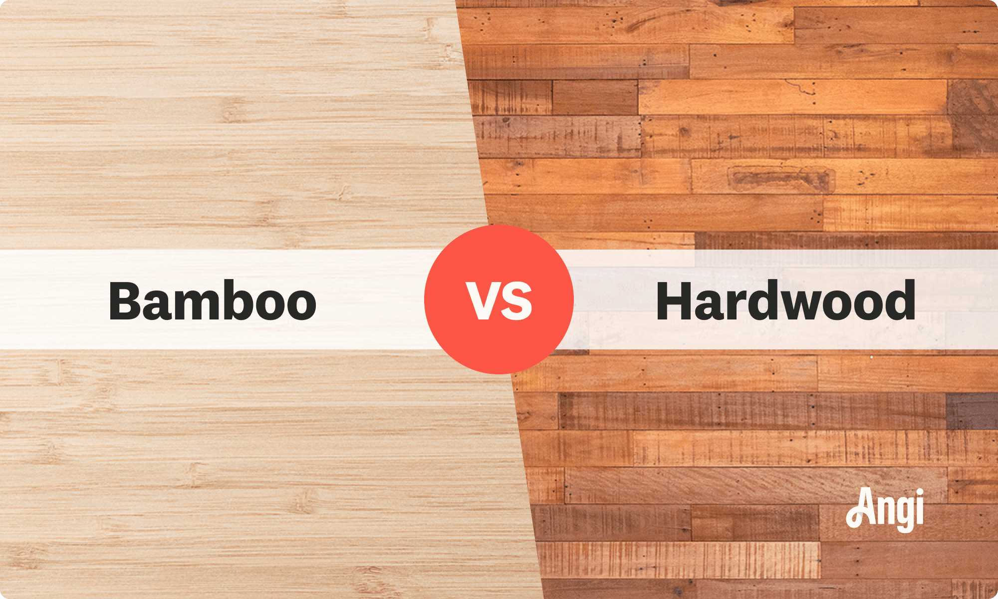 Bamboo versus hardwood flooring compared visually