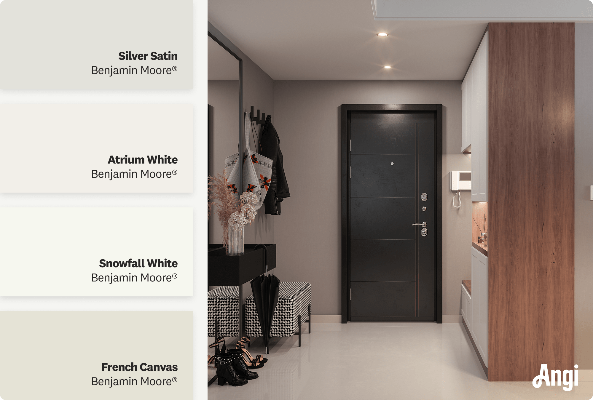 White shades for concrete flooring, including different tones of white paints