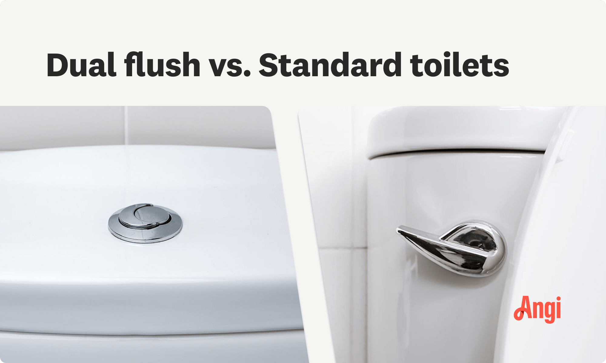 Dual flush versus standard toilets comparison