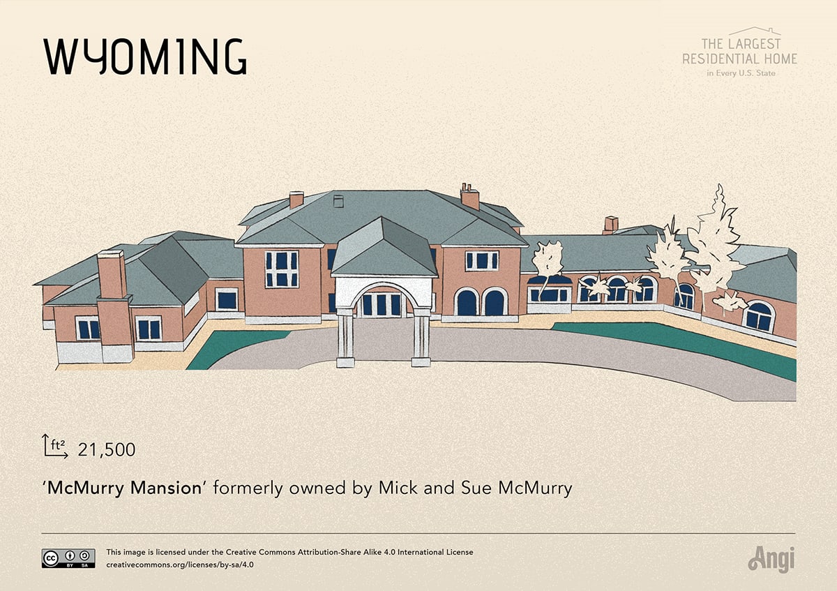 the largest home in Wyoming is McMurry Mansion