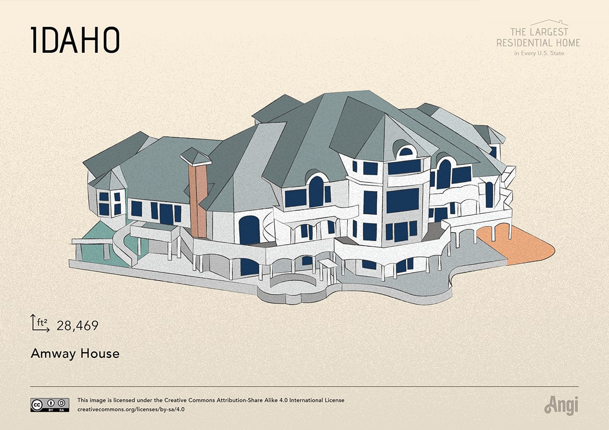 the largest home in Idaho is Amway House