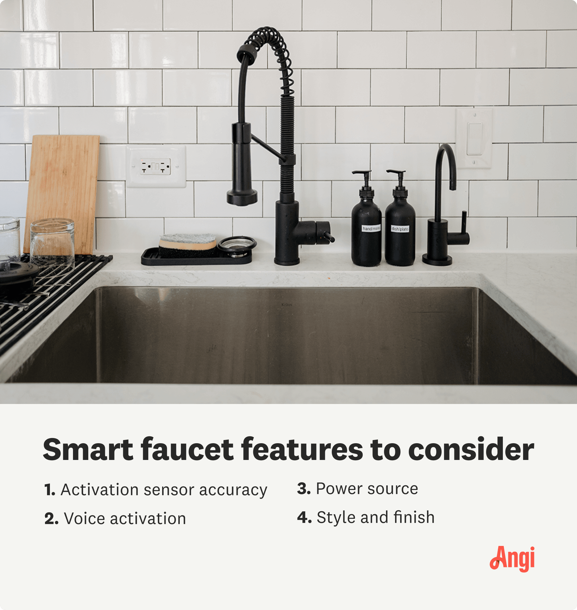 4 smart faucet features to consider, including voice activation and power source