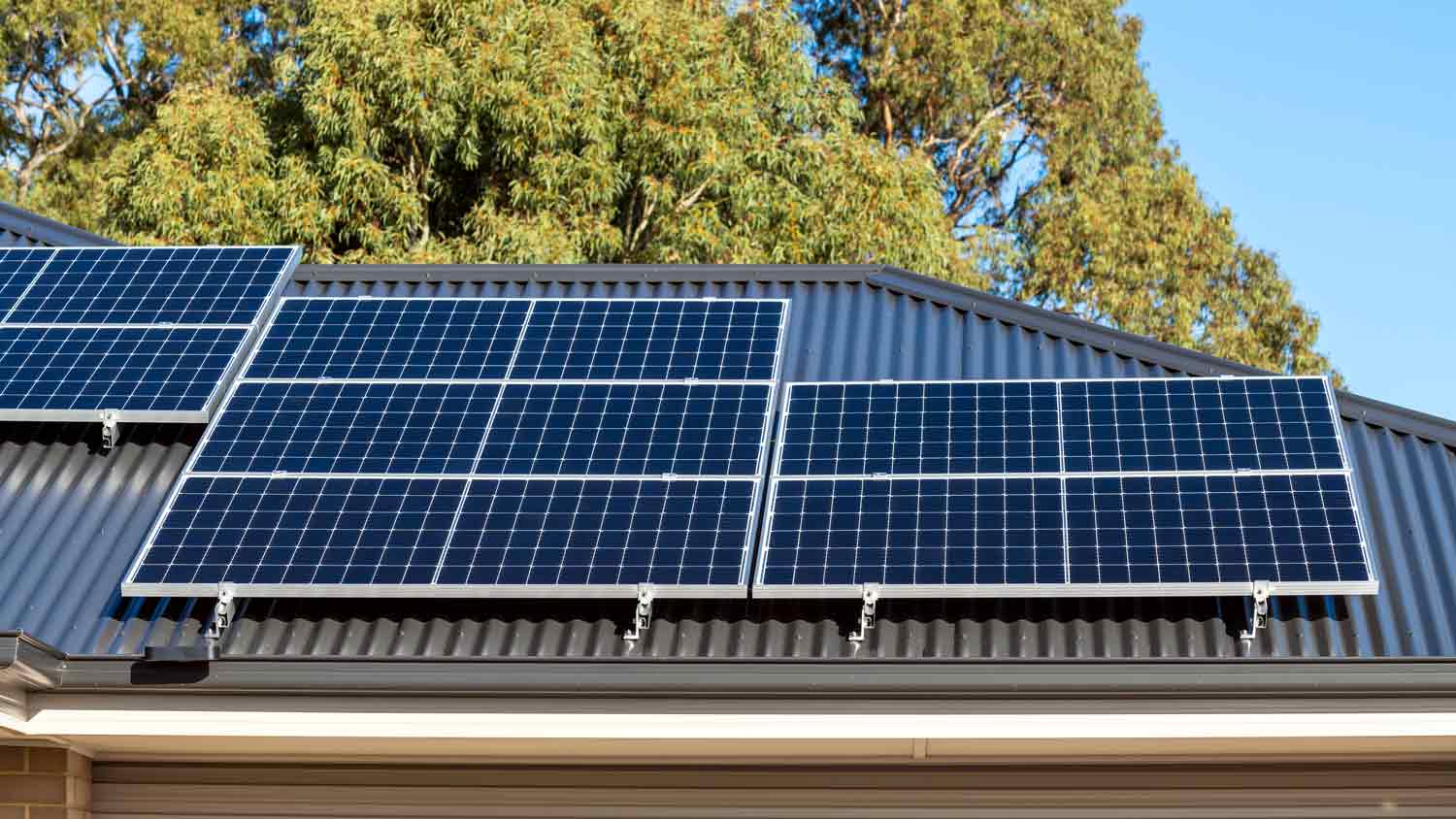 new solar panels on roof
