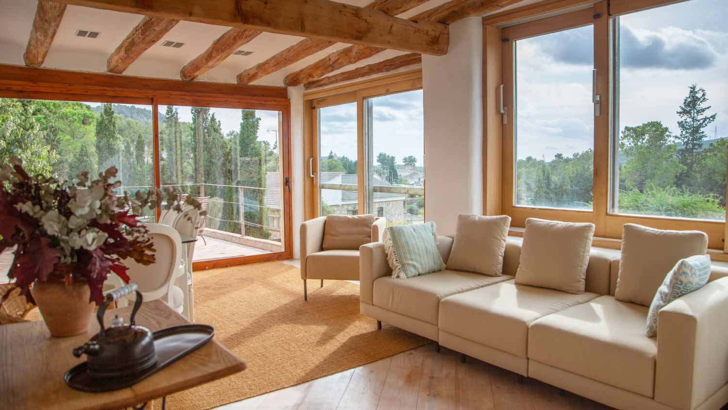 Upper living room view