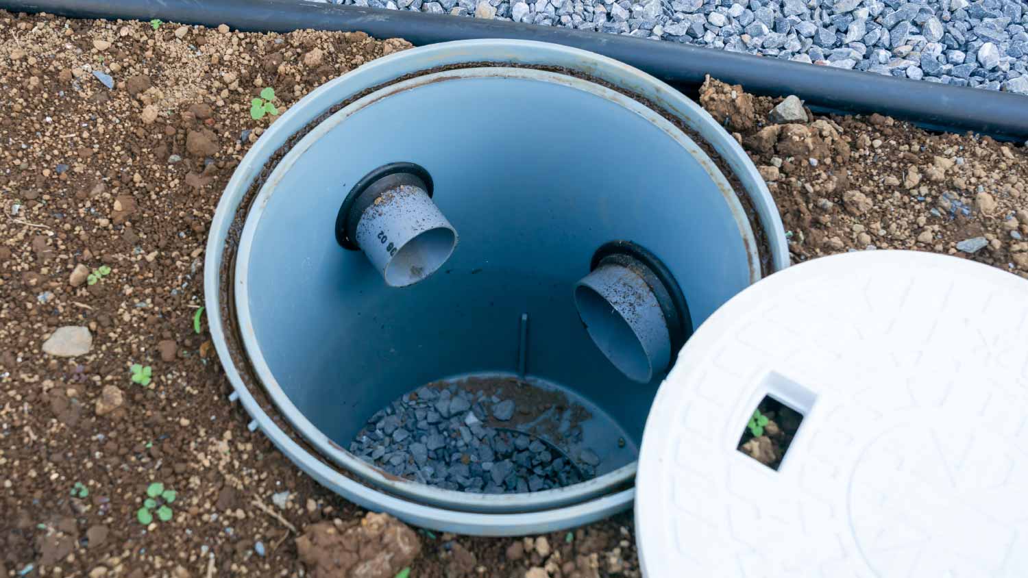 Close up dry well