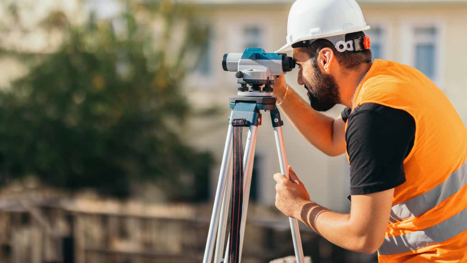 Worker working in construction site